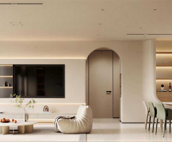 Modern A Living Room-ID:743191964