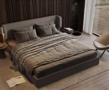 Modern Double Bed-ID:331199241