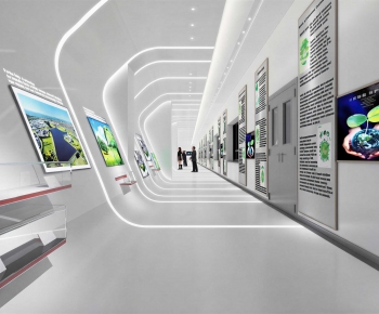 Modern Exhibition Hall-ID:552749685