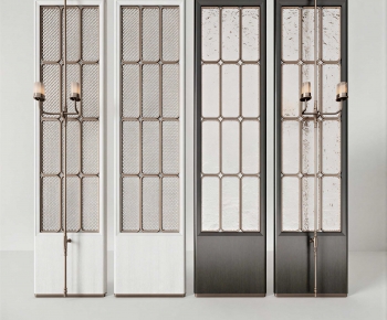 New Chinese Style Glass Screen Partition-ID:852396974