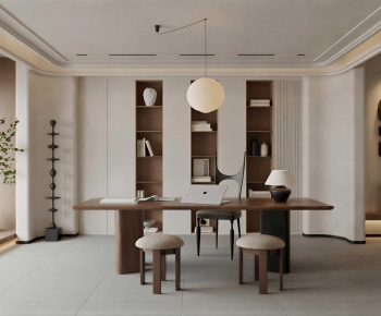 Wabi-sabi Style Study Space-ID:359575995