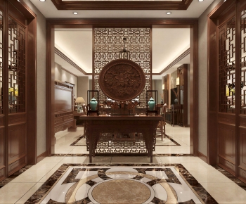 New Chinese Style Hallway-ID:782491925