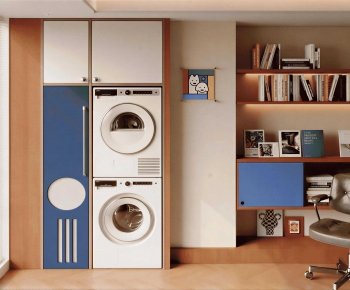 Modern Balcony Laundry Room-ID:785361052