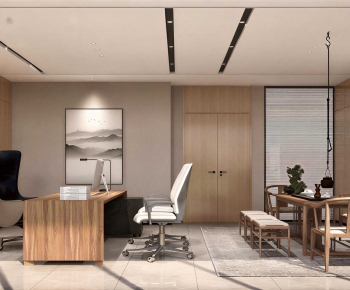 New Chinese Style Manager's Office-ID:343714956