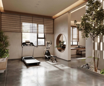 New Chinese Style Home Fitness Room-ID:348830283