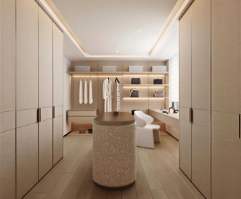 Modern Clothes Storage Area-ID:229795936