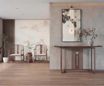 New Chinese Style Hallway-ID:604494095