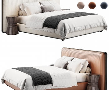Modern Double Bed-ID:825560098