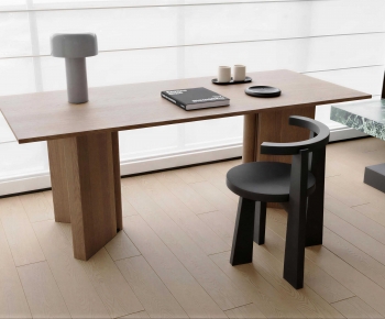 Modern Computer Desk And Chair-ID:995809086