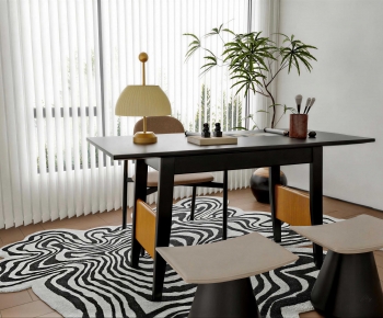 Modern Computer Desk And Chair-ID:649792911