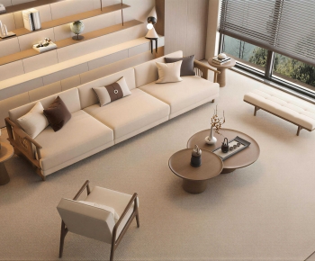 New Chinese Style Sofa Combination-ID:728667028