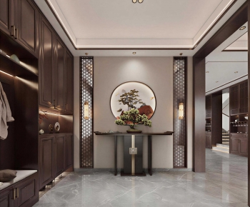 New Chinese Style Hallway-ID:649843934