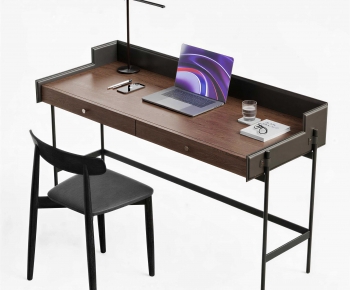 Modern Computer Desk And Chair-ID:345351933