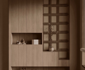Wabi-sabi Style Shoe Cabinet-ID:235610964