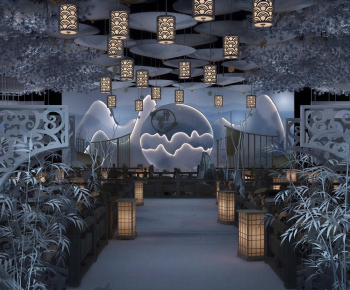 New Chinese Style Banquet Hall-ID:756936071