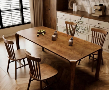 Modern Dining Table And Chairs-ID:980747946
