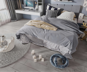 Modern Child's Bed-ID:119849926