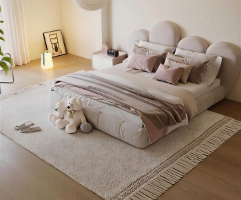 Modern Double Bed-ID:847060922