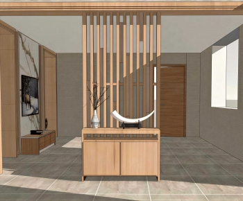 New Chinese Style Hallway-ID:738930738