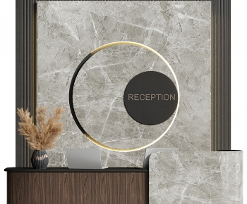 Modern Reception Desk-ID:345343119