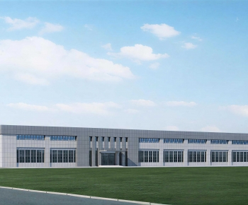 Modern Industrial Building-ID:717185027