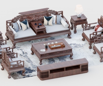 Chinese Style Sofa Combination-ID:508125077