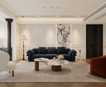 French Style A Living Room-ID:267333036