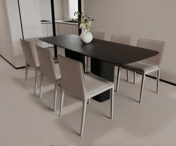 Modern Dining Table And Chairs-ID:370769564
