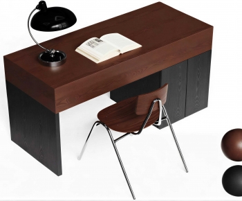 Modern Computer Desk And Chair-ID:540359024