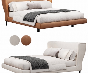 Modern Double Bed-ID:409778128