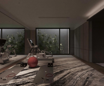 Modern Home Fitness Room-ID:112027886
