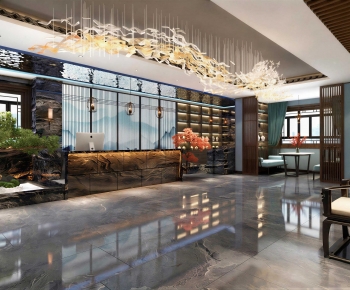 New Chinese Style Lobby Hall-ID:809808024