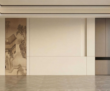 New Chinese Style TV Wall-ID:107144125