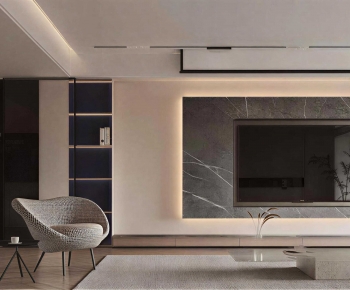 Modern A Living Room-ID:373270036