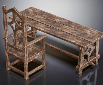 Modern Computer Desk And Chair-ID:765121944