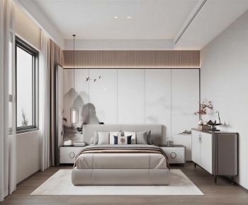 New Chinese Style Bedroom-ID:128789902