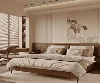 New Chinese Style Bedroom-ID:461689955