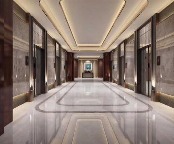 Modern Office Elevator Hall-ID:469749091