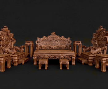 Chinese Style Sofa Combination-ID:446240985