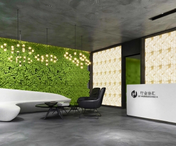 Modern Office Reception Desk-ID:724520929