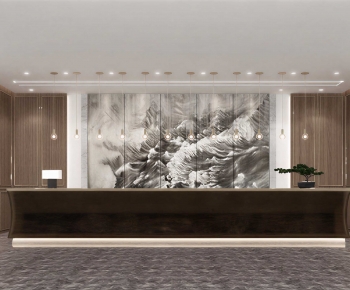 New Chinese Style Lobby Hall-ID:623519475