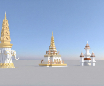 Southeast Asian Style Religious Architecture-ID:636111028