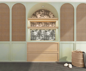 French Style Entrance Cabinet-ID:583930028