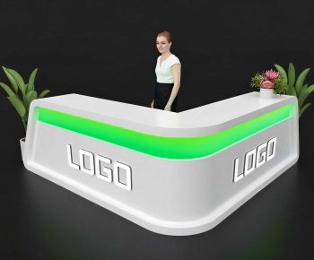 Modern Reception Desk-ID:722999693
