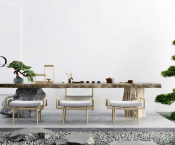New Chinese Style Tea Tables And Chairs-ID:307670123