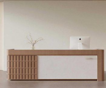 Wabi-sabi Style Reception Desk-ID:870177985