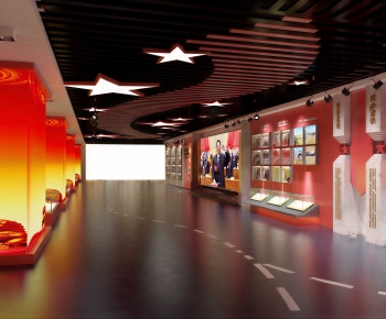 New Chinese Style Exhibition Hall-ID:370462898