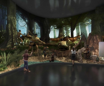 Modern Exhibition Hall-ID:604752064