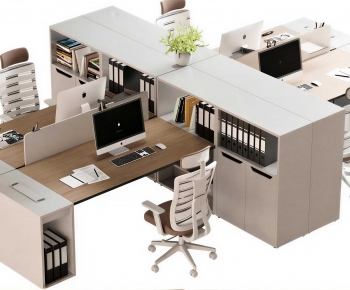 Modern Office Desk And Chair-ID:310228114