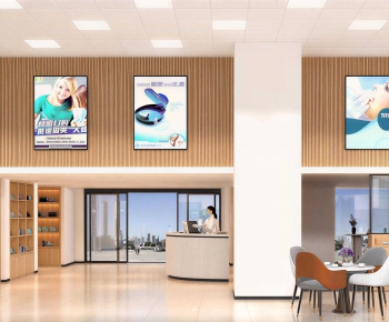 Modern Hospital Hall-ID:104563001